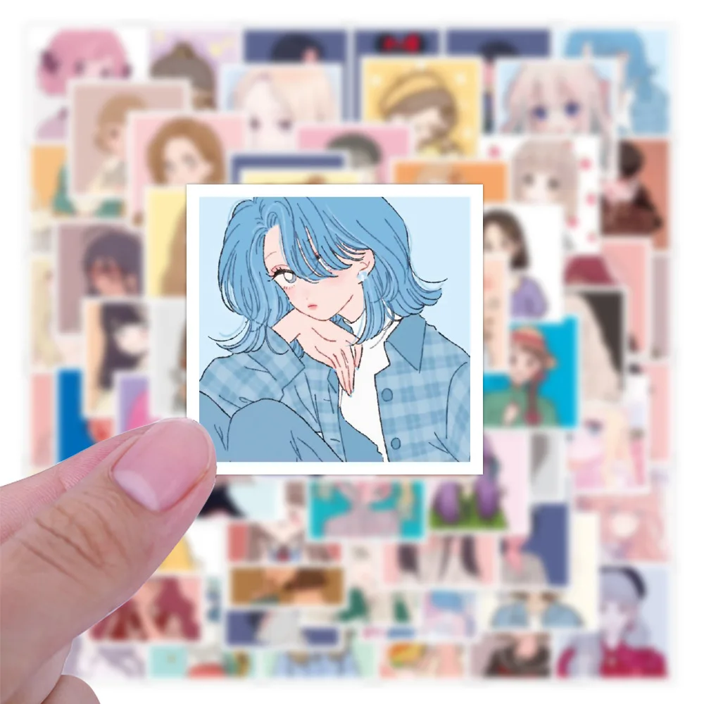 60pcs-Kawaii-Girl-Stickers-For-Siutcase-Computer-Notebooks-Stationery ...