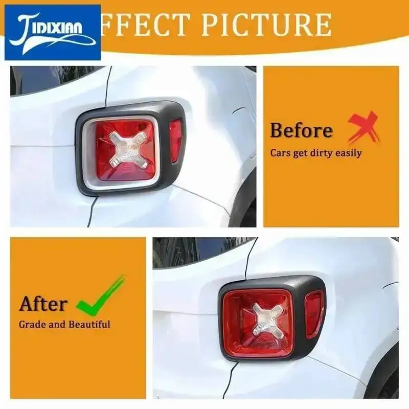 7pcs Griglie da corsa per Jeep Renegade 2019 2020 2021 2022 ABS Nero Griglia anteriore Griglia Inserti Racing Grill Telaio Trim Copertura  34
