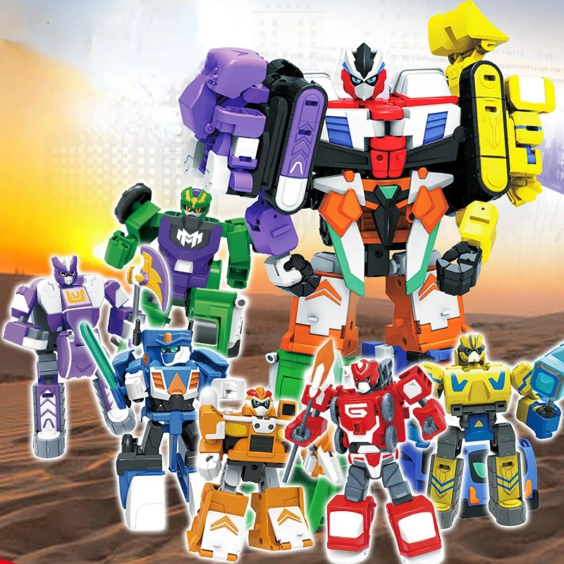 COOL Robot Toy Six In One Engineering Car Action Figure Boy