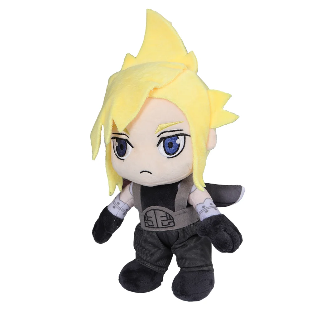 Plush Toy Plush Doll Anime Ornament-Cloud Strife Cosplay Final Fantasy VII Cosplay Game FF7 Mascot Soft Stuffed Doll