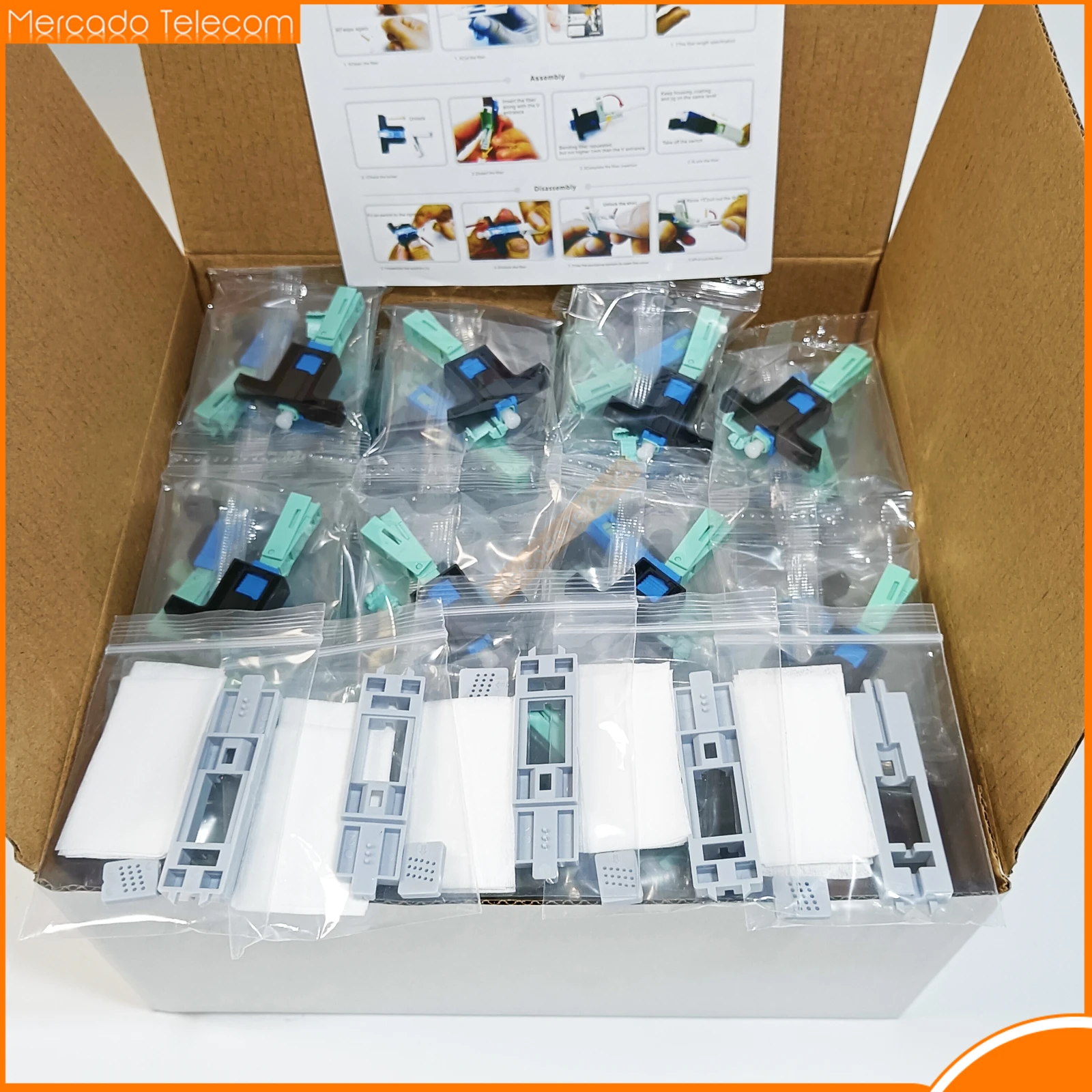 Wholesale High quality 53MM SC APC SM Single-Mode Optical Connector FTTH Tool Cold Connector SC UPC Fiber Optic Fast Connnector