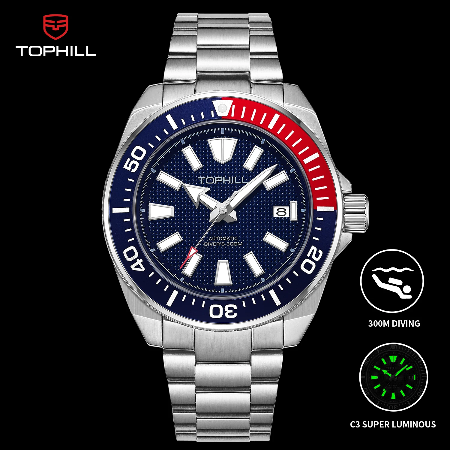 TOPHILL Orologio Cronografo Meccanico da Uomo 40 mm Seagull | FindTheDeal