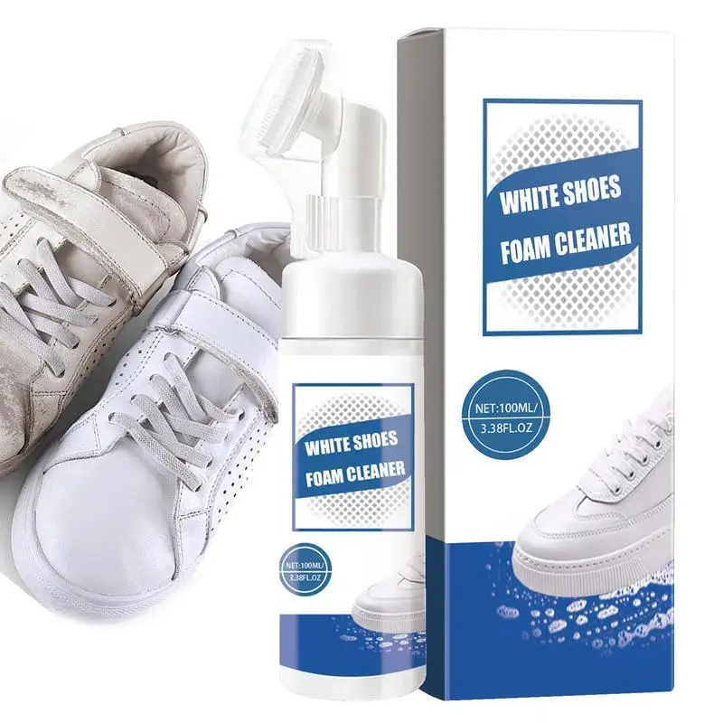 100ml Sneaker Shoe Cleaning Foam Whiten Refreshed Polish White Shoe Clearning Foam White Shoes Cleaner Whitener