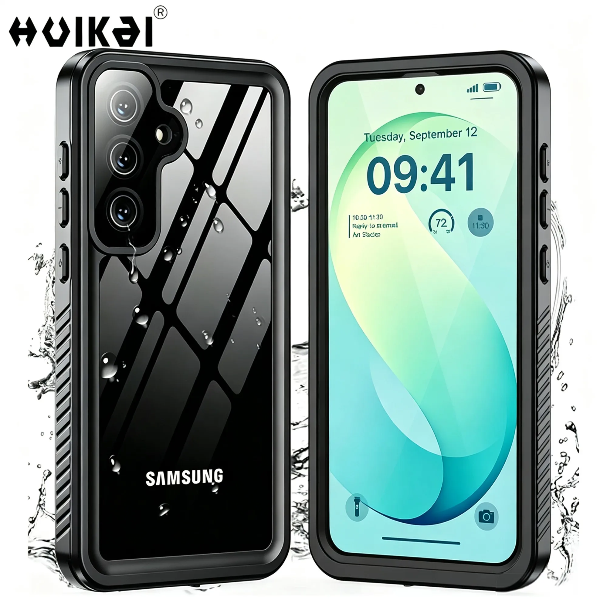 Waterproof IP68 Shockproof Dustproof Certified Full Body Protective Phone Case