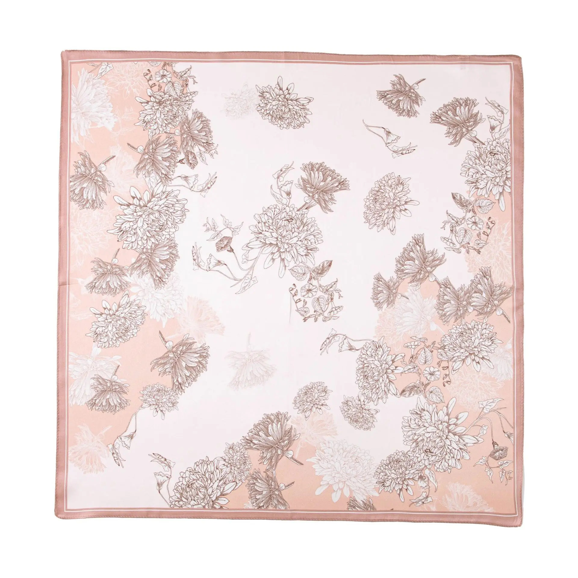 Silk Scarf Square Scarf Mulberry Silk Scarf Fashion High Sense Versatile Small Square