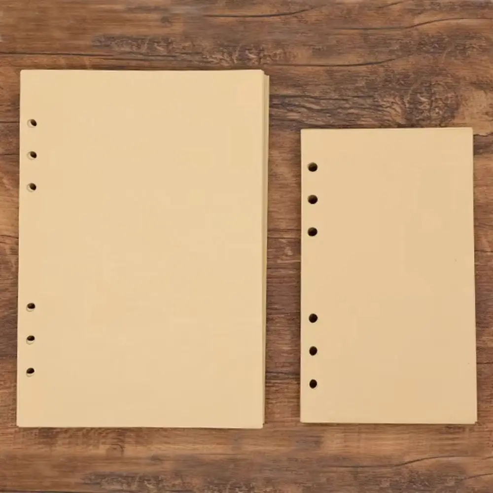 80 Blatt langlebiges Kraftpapier, lose Blätter, A5/A6/A7, horizontale Linie/leeres Notizbuch, Nachfüllpapier, Notizblock im Inneren, Papier, Geschenk – Detail 10
