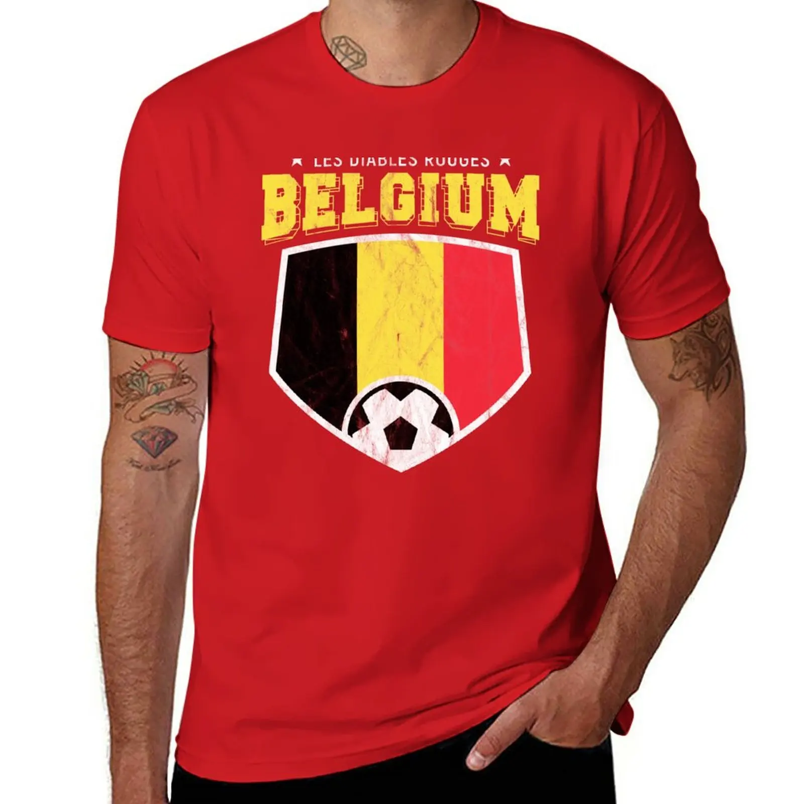 

New Belgium Football National Flag T Shirt World Soccer Jersey Cup T-Shirt summer tops t-shirts man t shirts for men