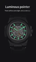 LONGLUX automatic mechanical watch outdoors simple luxury watches waterproof cheap wholesale skeleton leather mens watch gift 4