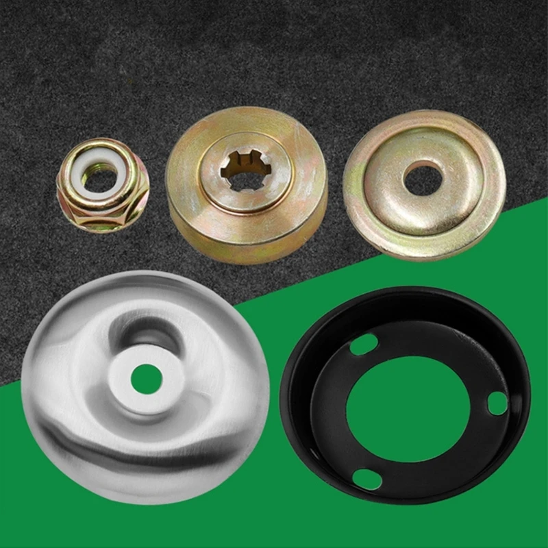 Gasoline Lawn Mower Brush Cutter Working Head Accessories Pressure Plate Anti-thread Nut Protective Cover grass trimmer head brush cutter accessories mower accessories