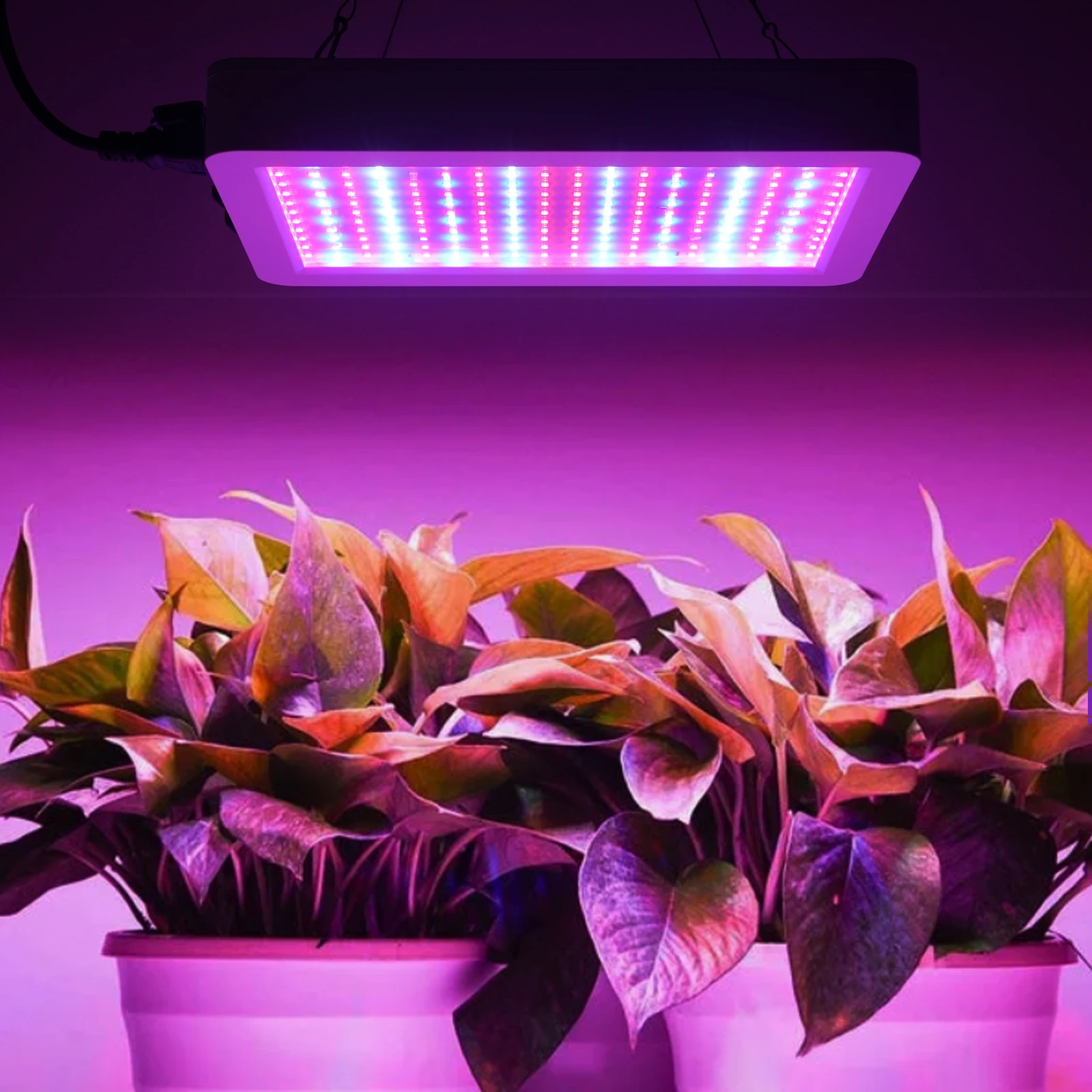 Full Spectrum Grow Light for Indoor Plants Veg Bloom Plant Growth Lamp Waterproof Hanging Plant Growing Lamp for Seedling Flower
