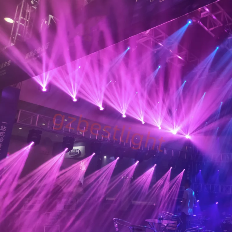 Moving Head Light 150W LED Beam Spot Wash 8 Colors 5-Facet Prism Gobo Stage Light 2pcs 4pcs/lot Flight Case DJ Party