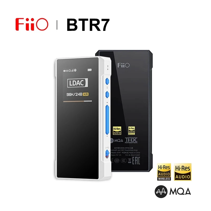 

FiiO BTR7 With MQA USB DAC DSD256 QCC5124 Headphone Bluetooth 5.1 Amplifier with Double THX AAA-28 3.5mm/4.4mm output free case