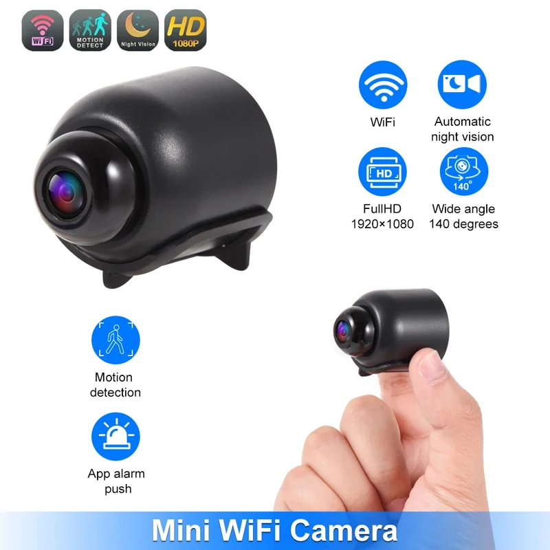 NewFHD1080PMiniWiFiCameraNightVisionMotionDetectionVideo