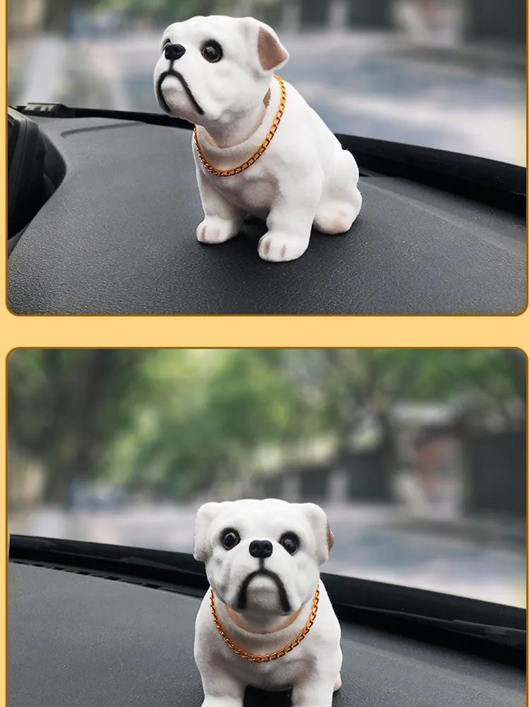 Buy Ebow Dashboard Head Dogs Nodding Heads Car Dash Ornaments Puppy for Car  Vehicle Decoration (Biggar) Online at Low Prices in India 