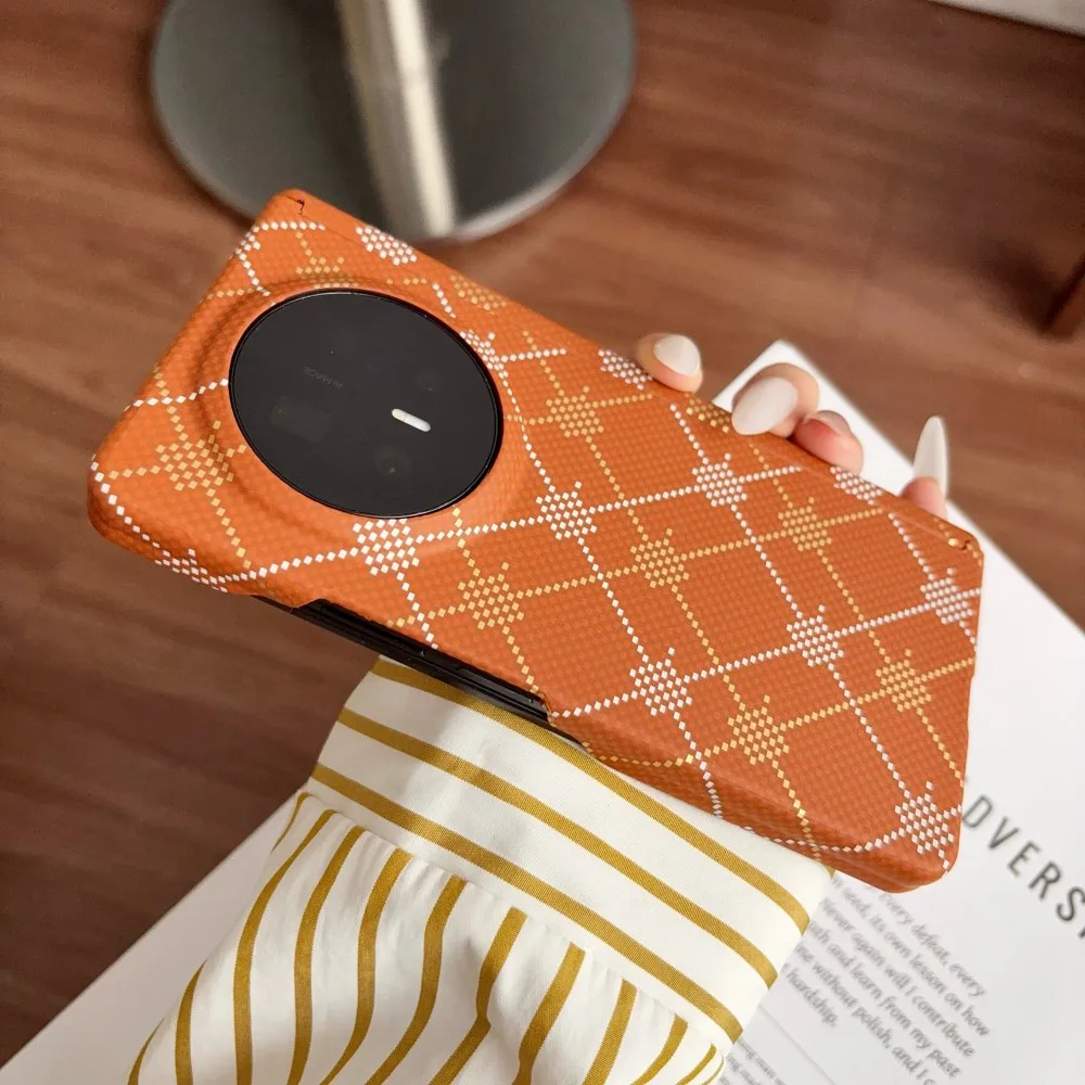 Carbon Fiber Luminous Magnetic Protective Back Cover