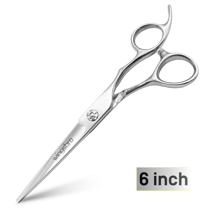 JIESENYU Profi-Friseurschere 6 Zoll – Aus 440C Stahl, Handgeschärft, Pink, Mit Lebenslanger Garantie