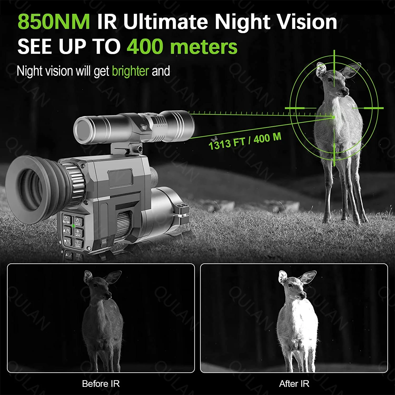 Wifi Digital Night Vision Scope For Rifles, Night Vision Monocular