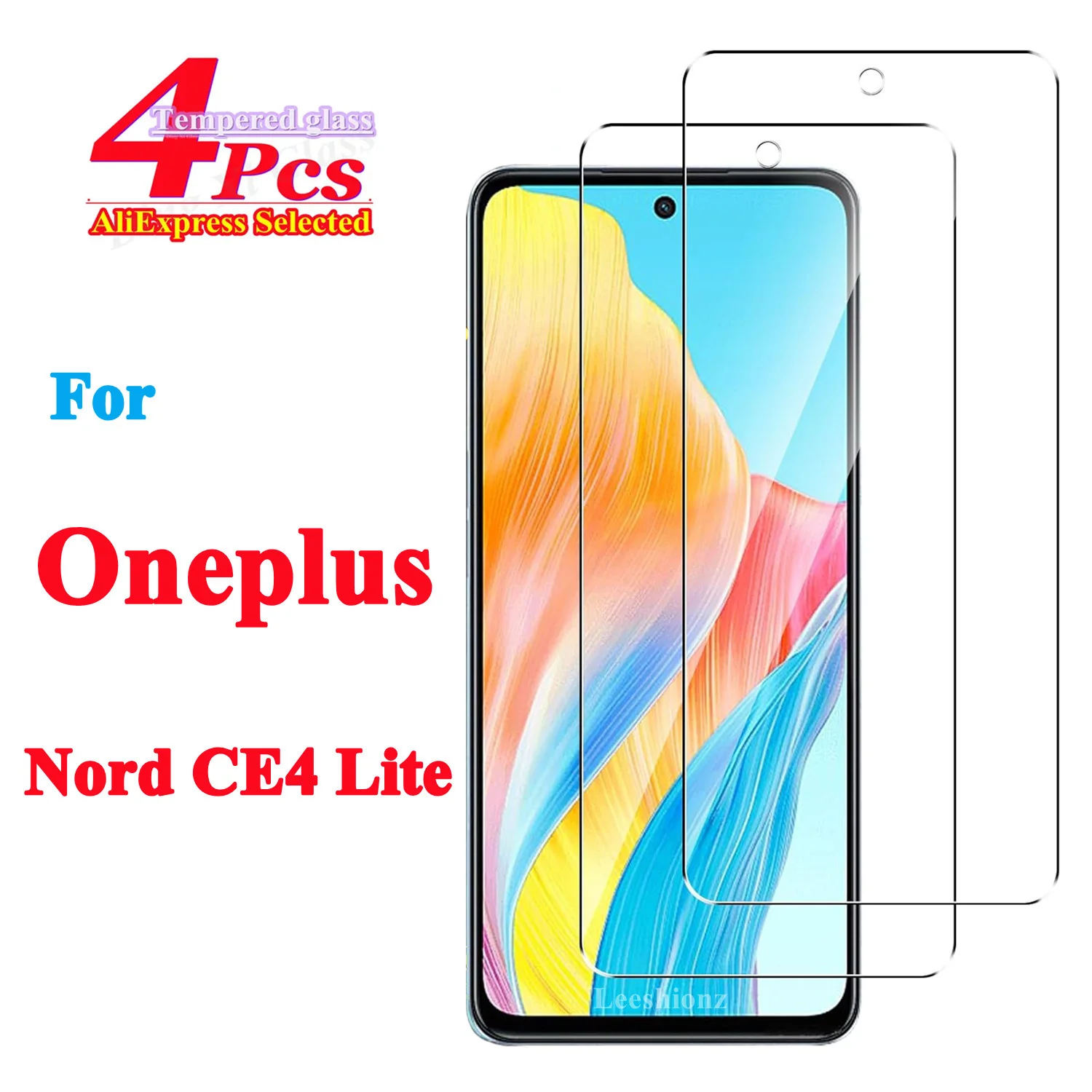 Premium Protective Tempered Glass Screen Protector, 2/4 Pack