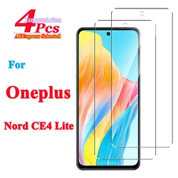 Premium Protective Tempered Glass Screen Protector, 2/4 Pack for 4 Piece (For Nord CE4 Lite)