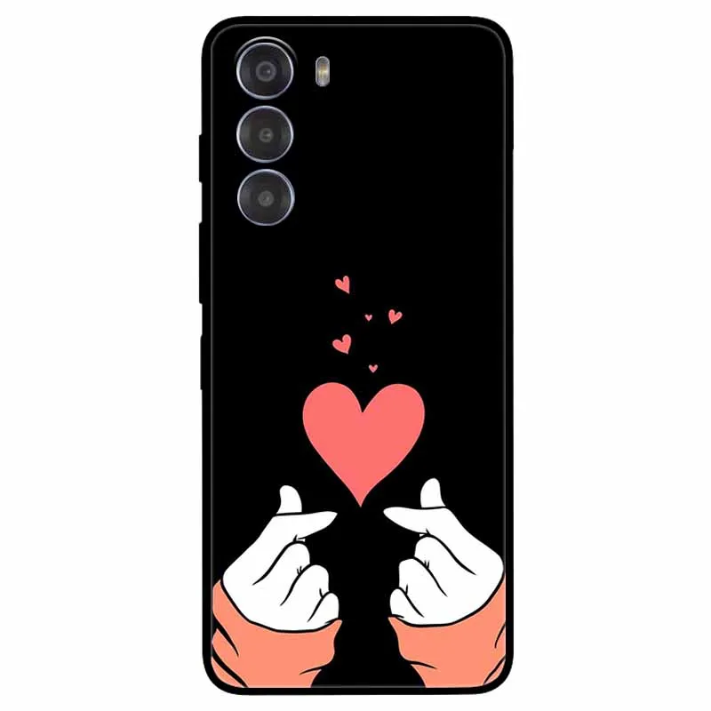 Cute Cartoon Soft TPU Silicone Phone Case - Painted Cat Design