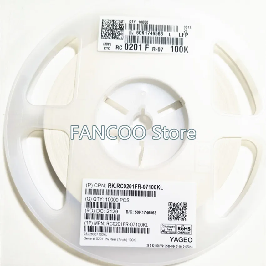 

1REEL 0201 1% SMD Resistor 1/20W 11K-100K 11K 12K 13K 15K 16K 18K 20K 22K 24K 27K 30K 33K 36K 39K 43K 47K 51K 56K 62K 68K 75K