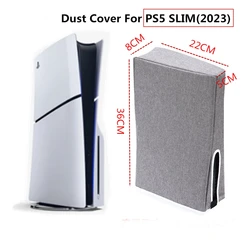 For PS5 Slim Console Dust Cover Dust Protector Custom Designed for Playstation 5 Slim Console Disc Edition & Digital