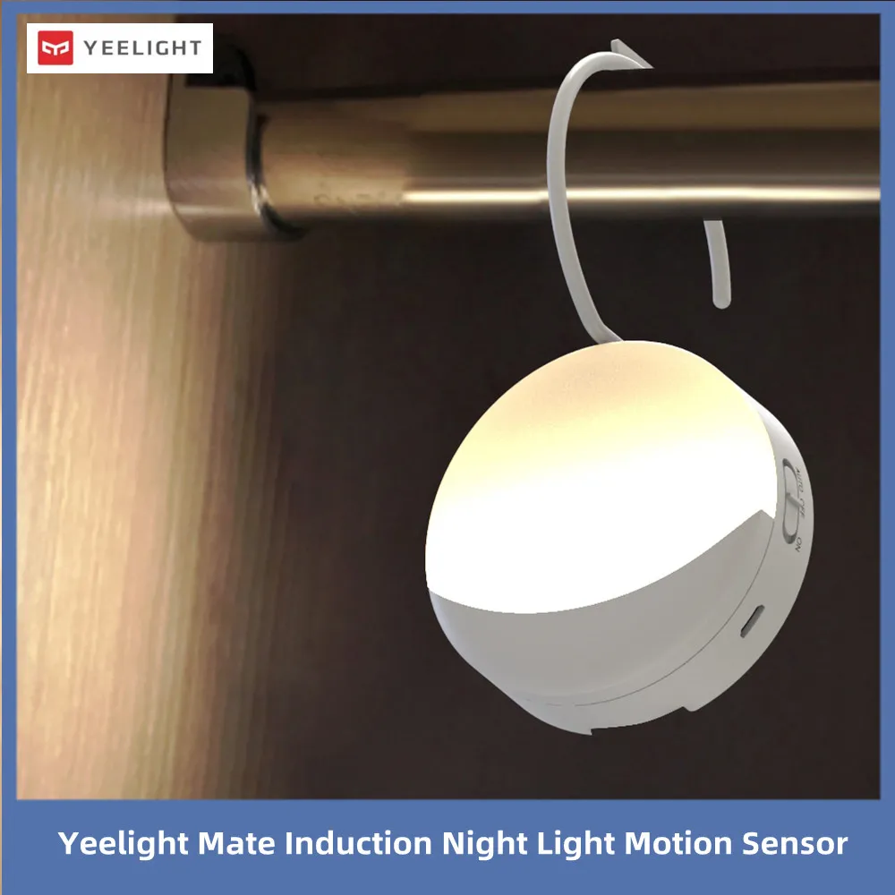 Индукционный Ночной Датчик движения Yeelight Mate 2024New, USB Перезаряжаемый датчик тела, лампа для умного дома
