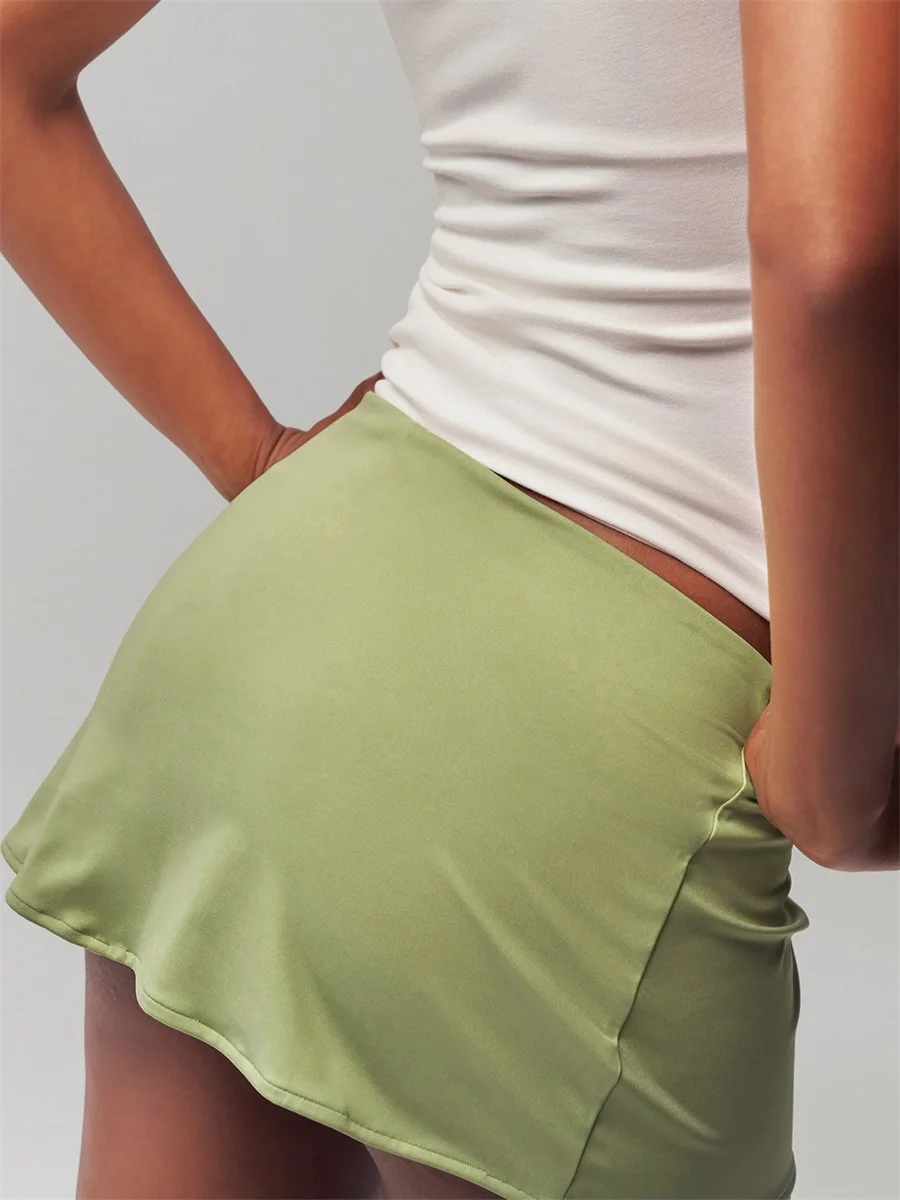 Low Waist Bodycon Mini Skirt for Women