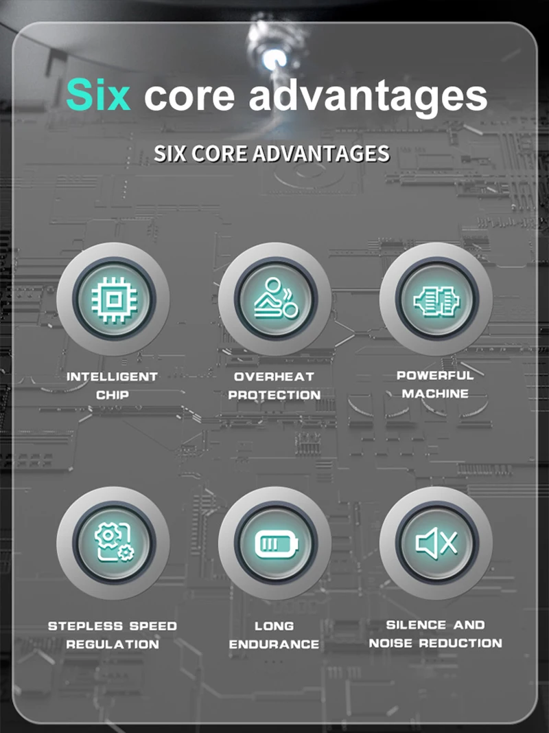 Description Picture 6 of itemNew 200000RPM Powerful Blower Vacuum Dust Cleaner Violent Fan Type-C Charging Strong Winds Brushless Turbo Jet Blower