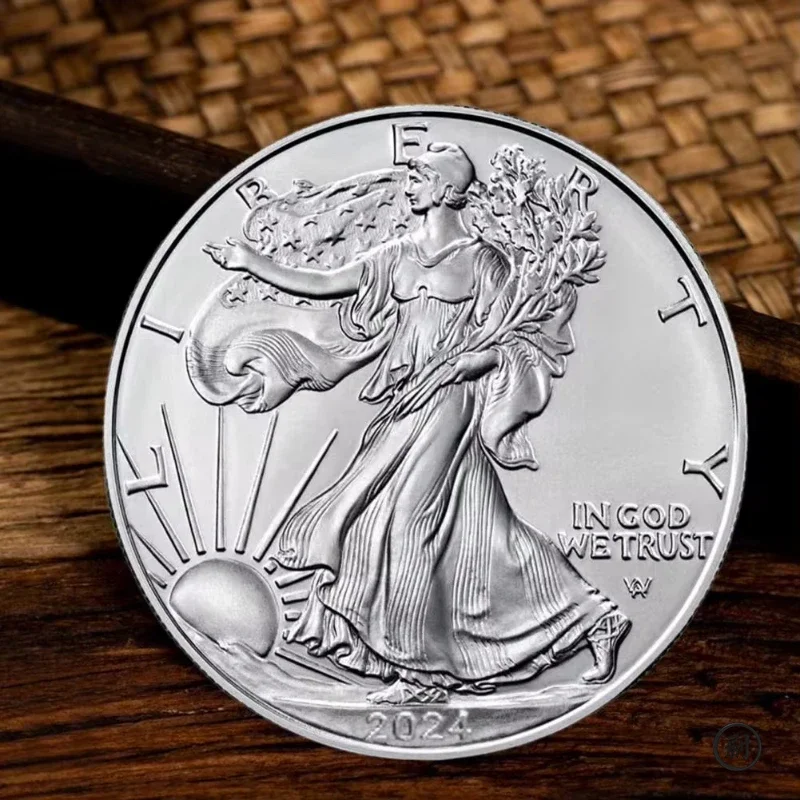 American Statue of Liberty Eagle Coin Silver Plated Commemorative Coin Collection Liberty Collection Home Decoration