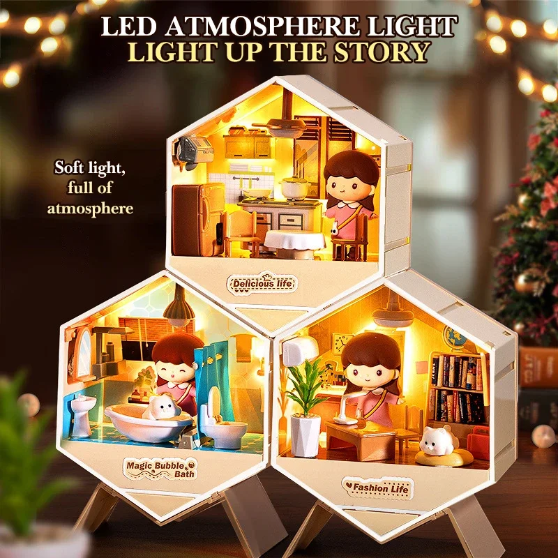 Miniature Doll House DIY Toy for Girls