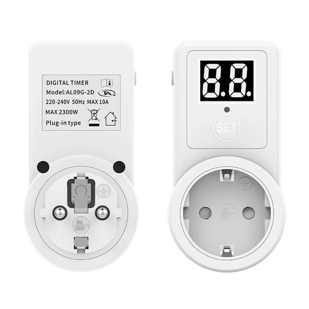 

Two Digit Display Timer Universal Timing Socket EU Electronic Digital Countdown Switch Mechanical Timer Kitchen Tools