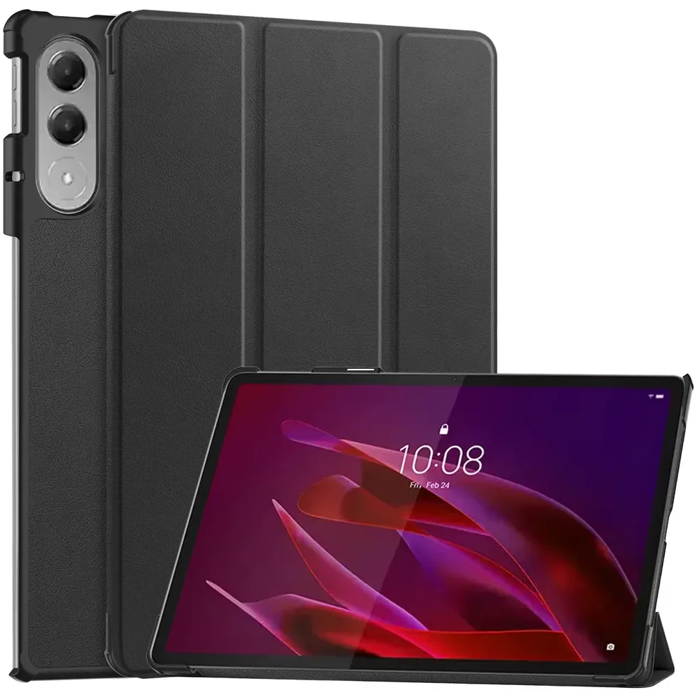 Premium PU Leather Triple Fold Magnetic Tablet Cover, 11.1 Inch