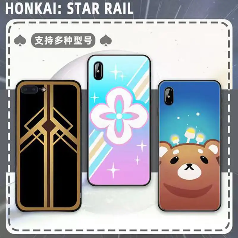 

Game Honkai Star Rail Bespoke Anime Roles Phone Cases Dan Heng March 7th Bai Lu Bronya KAFKA HOOK SILVER BLADE Halloween Gifts