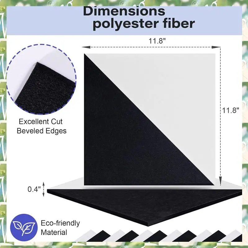 Sports Acoustic Panels, 24 Pack Soundproof Wall Panels,Self-Adhesive Sound Absorbing, Triangle Sound Proof Panels,Acoustic Panel