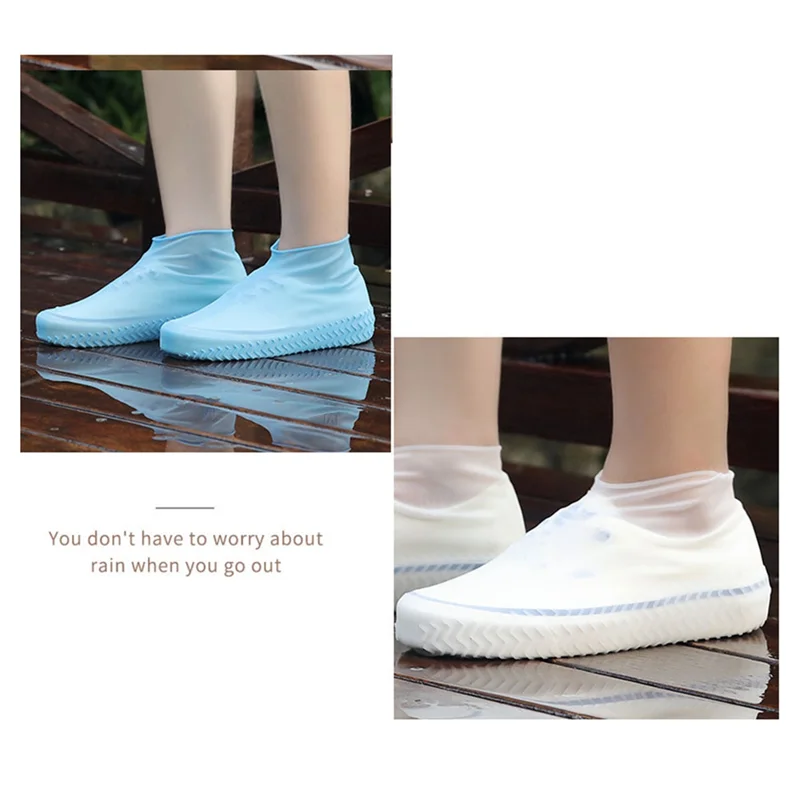 12PCS Covers Slip-Resistant Rubber Rain Boot Overshoes Accessories For Outdoor Rainy Day