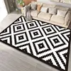 Modern Simple Black White Large Size Rugs for Living Room Light Luxury Sofa Area Carpet Soft Fluffy Bedroom Decor Anti-slip Mats 2