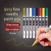 Permanent Paint Pens set for Rock Painting, Stone, Ceramic, Glass, Wood, Canvas 0.7mm Acrylic Paint Markers Extra-fine Tip 1
