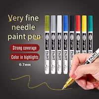 Permanent Paint Pens set for Rock Painting, Stone, Ceramic, Glass, Wood, Canvas 0.7mm Acrylic Paint Markers Extra-fine Tip 1