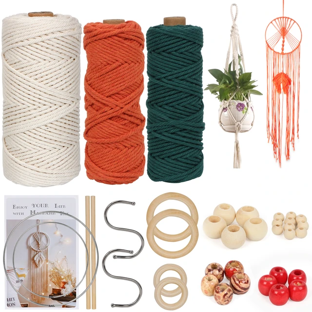 Macrame Kits for Adults Beginners,DIY Macrame Kit for Beginners,Macrame