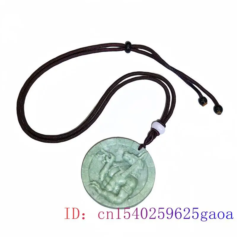 천연 리얼 옥 데스 아누비스 펜던트 목걸이, 부적 탈리스만, 중국 액세서리, 패션 매력 선물, 조각 쥬얼리