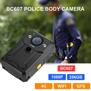 BC607 Body Worn Camera 4G WIFI GPS HD 1440P Live broadcast in real time Intercom function,IP67 waterproof 1