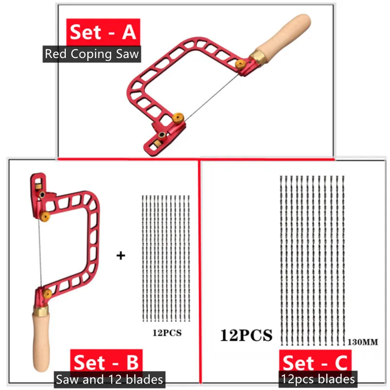 대처 톱 알루미늄 합금 프레임 옥석 세라믹 유리 목재 금속 정확한 절단을 위한 다이아몬드 와이어 퍼즐이 있는 프렛 톱