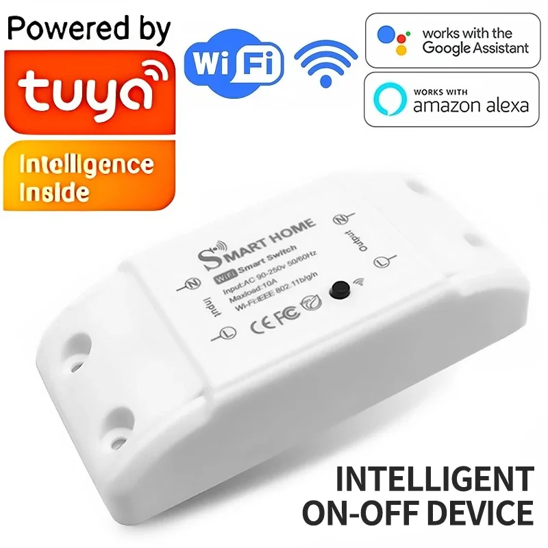 

Tuya Smart WiFi Switch Smart Breaker Smart Life Wireless Remote Control Works With Alexa Google Home Yandex Alice