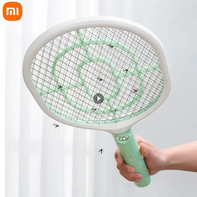 Xiaomi 2 Az 1 -Ben Szúnyog Ütő Usb Újratölthető Légy Zapper Swatter Lámpa Csábító Csapda Nyári Éjszakai Baba Alvás Védőeszközök