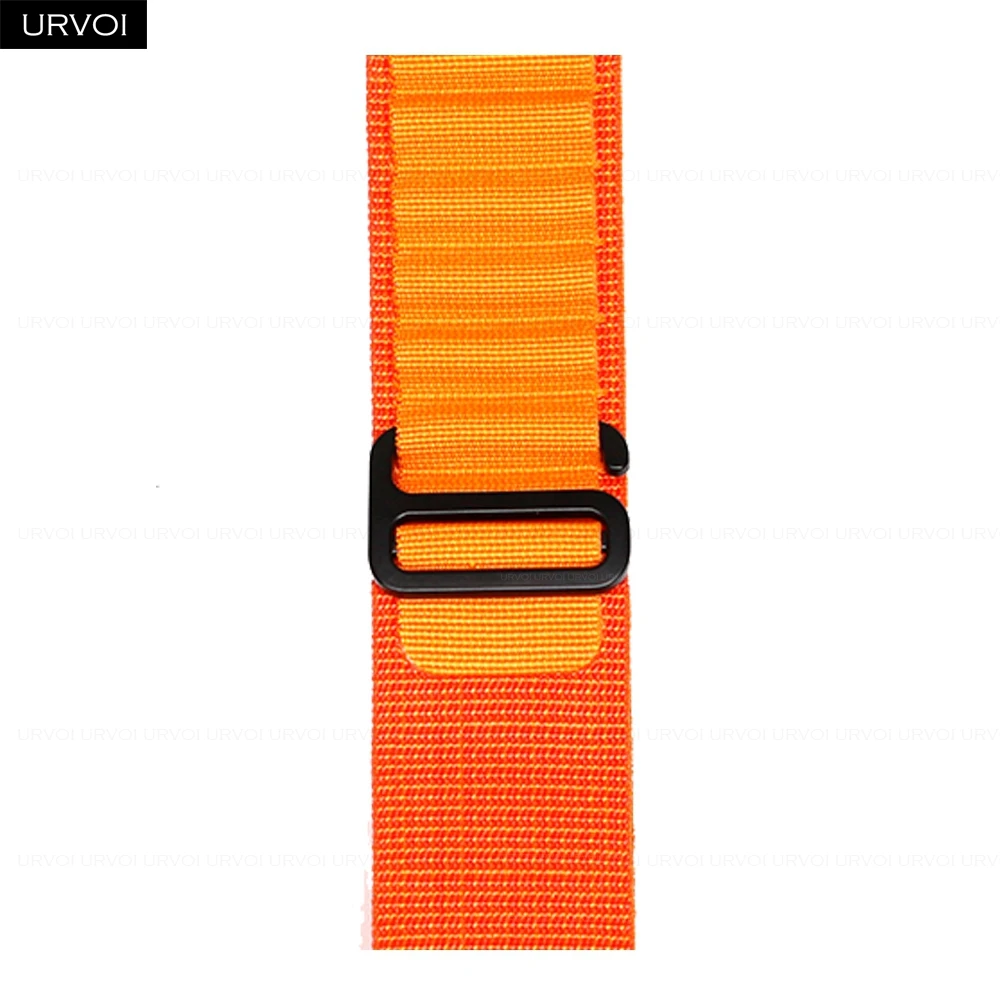 URVOI Black Woven Polyester Alpine Loop Strap with G-Hook Closure