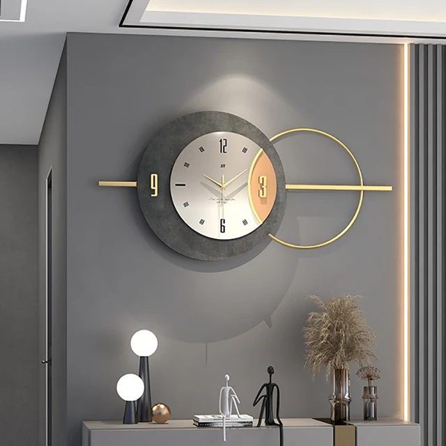 Reloj De Pared De Salón De Diseño Moderno, Decoración De Pared De Año  Nuevo, 3d, Creativo, De Metal Dorado, 2022 - Relojes De Pared - AliExpress