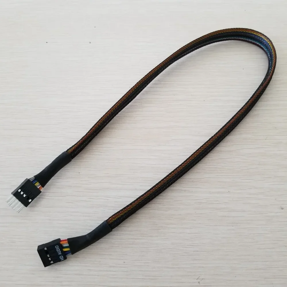 

AC97 HD audio extension cable made of UL1007 22AWG wire for Chassis front panel 50cm Male/Female or Female/Female