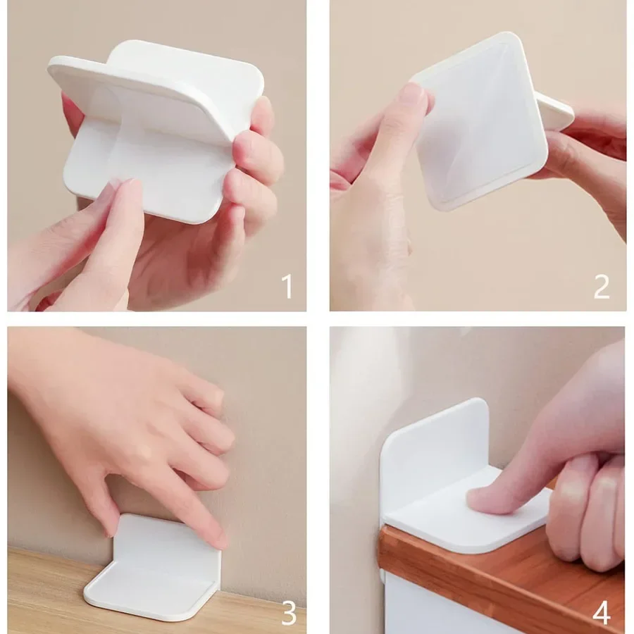 2pcs Anti Tipping Fixator Punch-free Wall Drawer Cabinet Connector