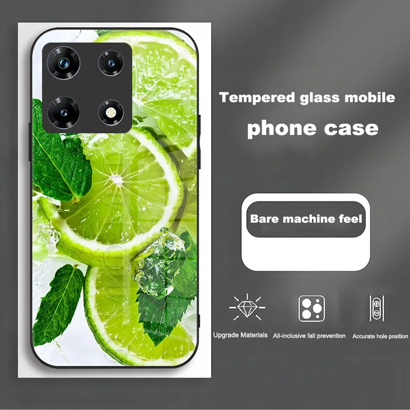Luxury Shockproof Tempered Glass Phone Case Cover